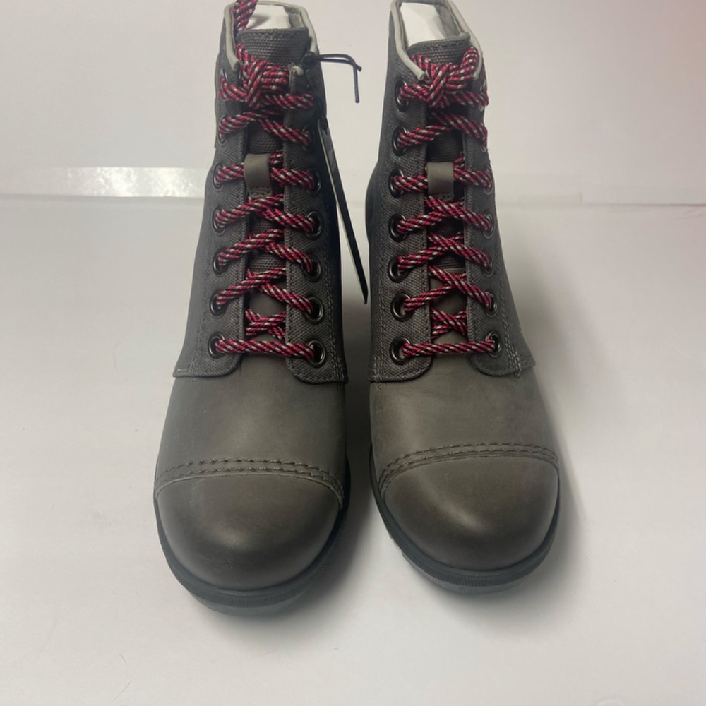 Sorel Joan Of Arctic Wedge II PDX Lace Boot NWT Color Quarry Jet Size 7.5 - Picture 9 of 13